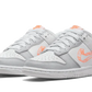 Nike Dunk Low 3D Swoosh Pure Platinum Total Orange (GS)