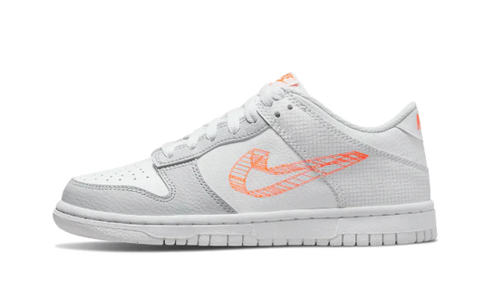 Nike Dunk Low 3D Swoosh Pure Platinum Total Orange (GS)