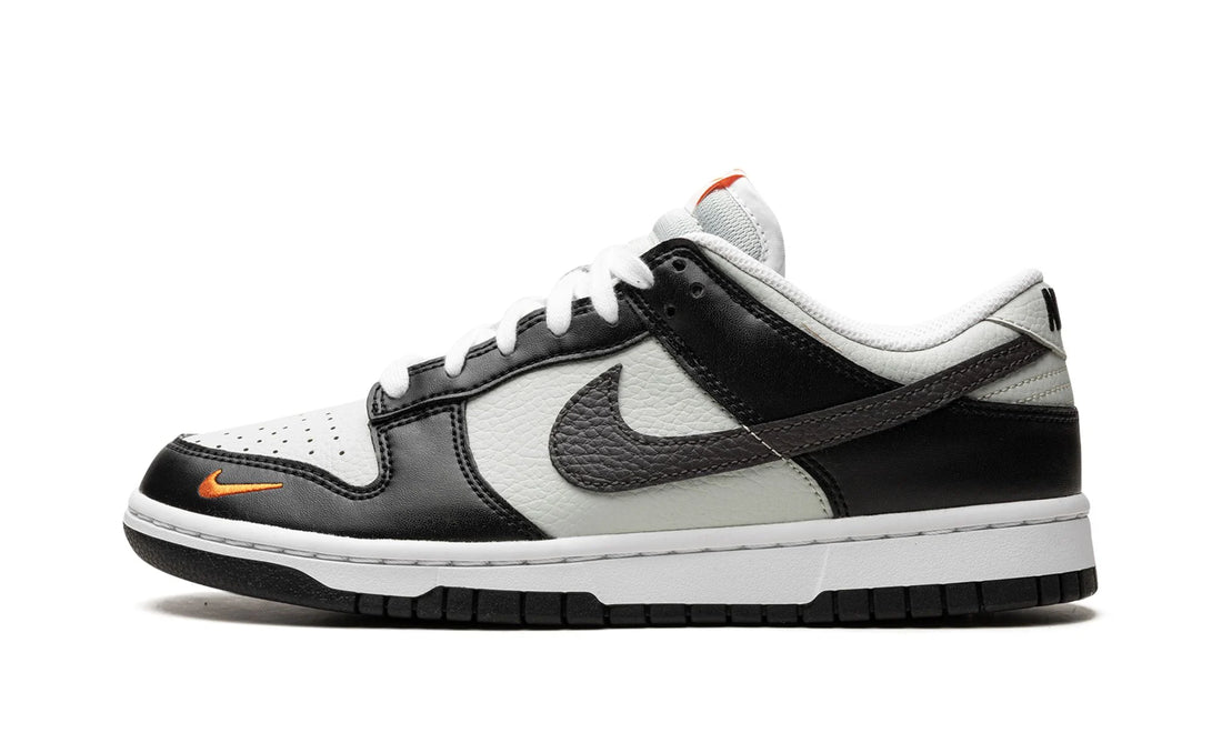 Nike Dunk Low Grey Black Orange Mini Swoosh