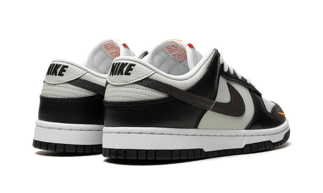 Nike Dunk Low Grey Black Orange Mini Swoosh