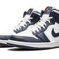 Air Jordan 1 Mid White Metallic Gold Obsidian