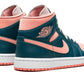 Air Jordan 1 Mid Dark Teal Green (W)