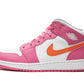 Air Jordan 1 Mid Pinksicle Orange (GS)