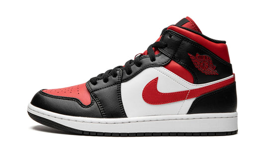 Air Jordan 1 Mid White Black Red (2022)
