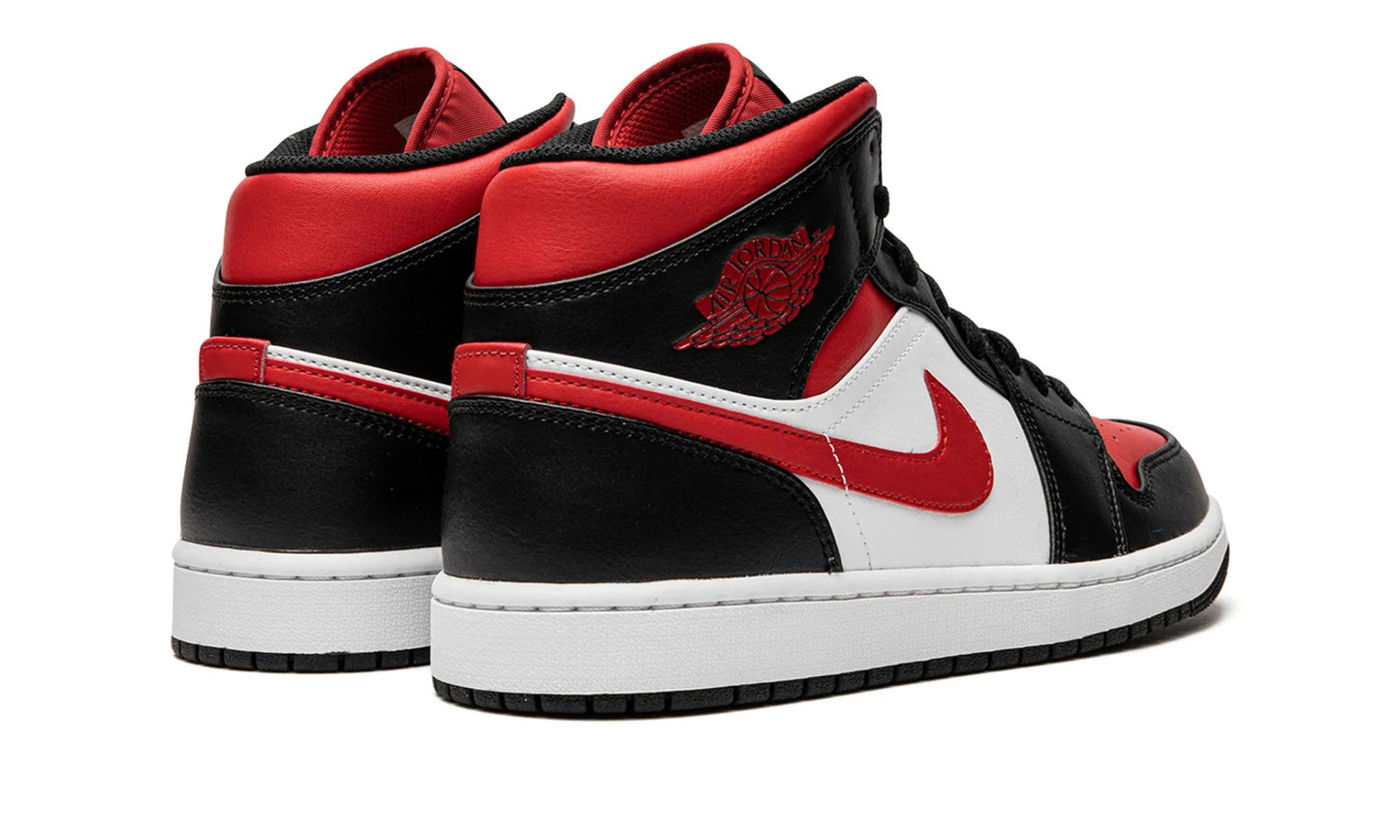 Air Jordan 1 Mid White Black Red (2022)