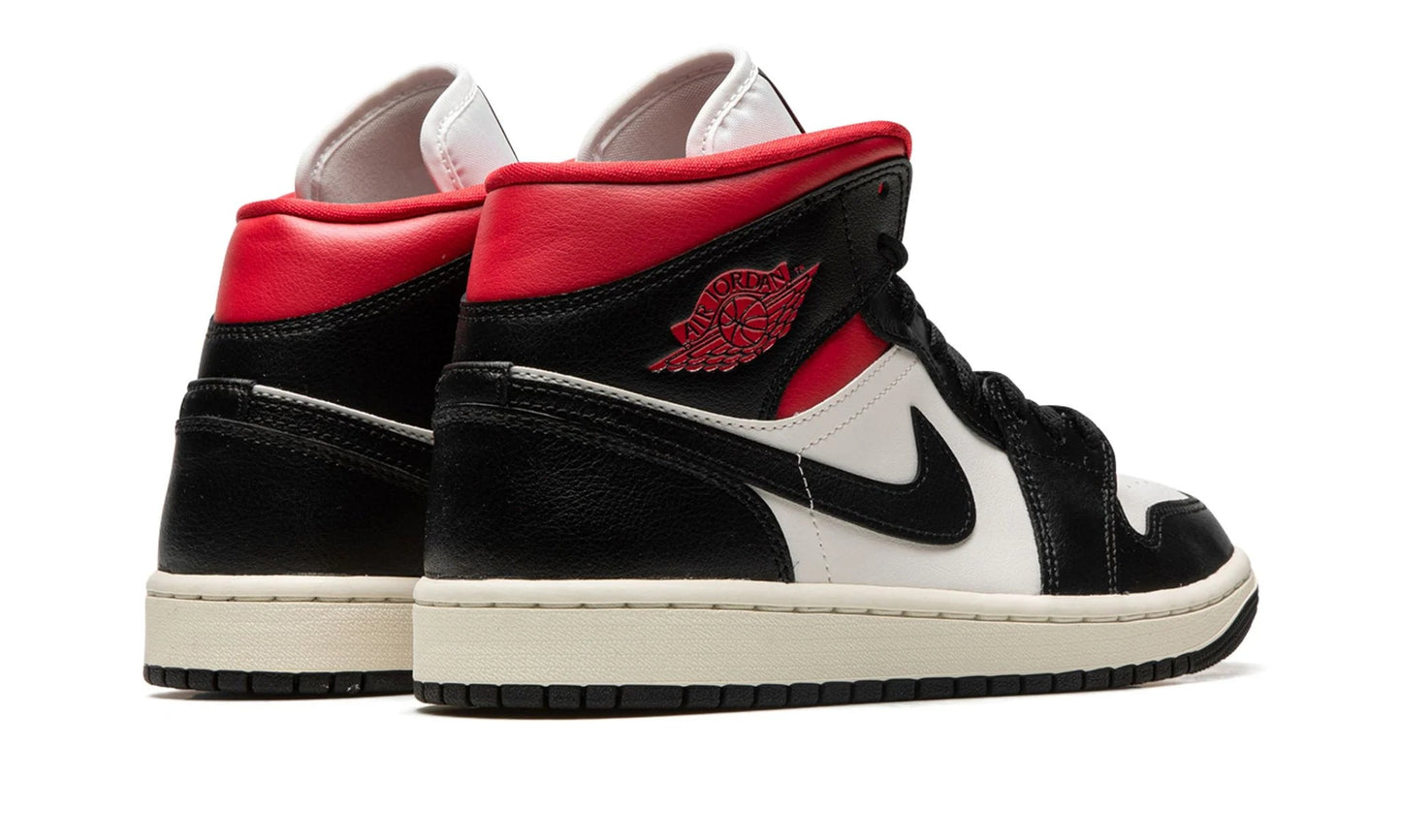 Air Jordan 1 Mid Black Gym Red (W)