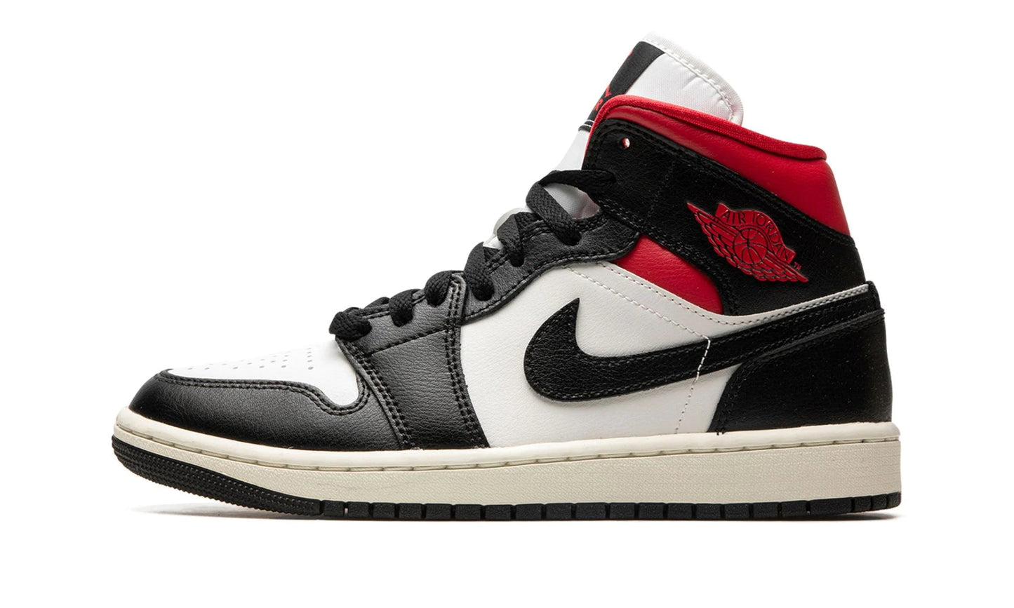 Air Jordan 1 Mid Black Gym Red (W)