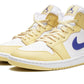 Air Jordan 1 Mid Lemon Wash Lapis (W)