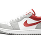 Air Jordan 1 Low Light Smoke Grey Gym Red