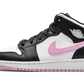 Air Jordan 1 Mid White Black Light Arctic Pink (GS)