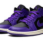 Air Jordan 1 Mid Purple Black (W)